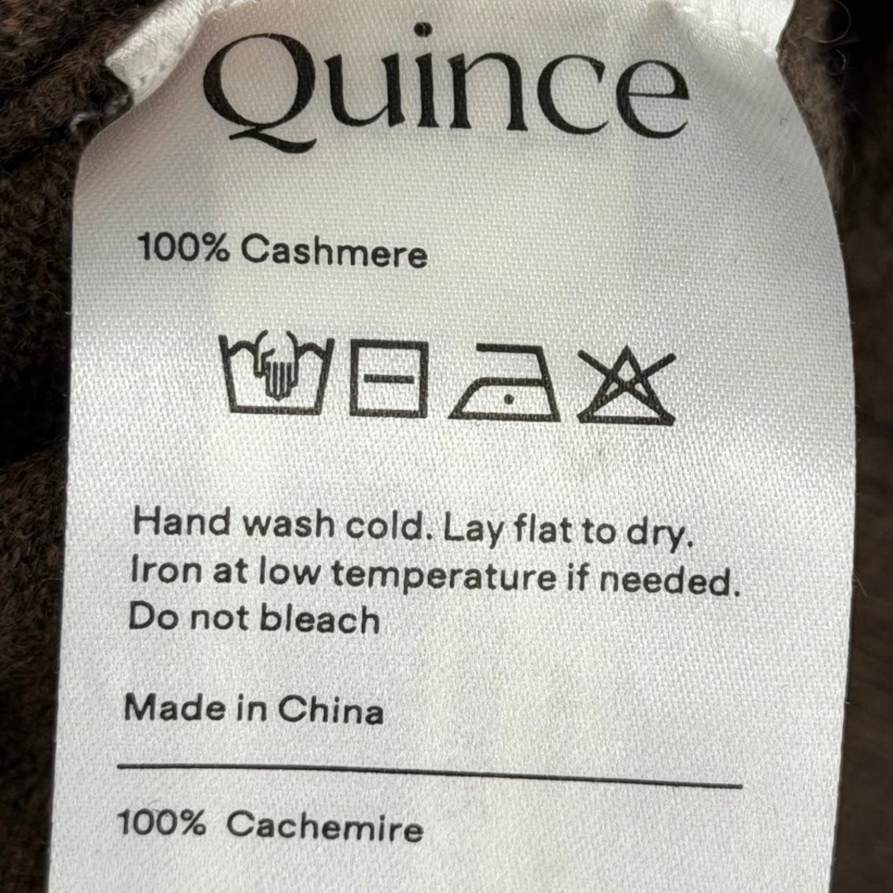 Quince Mongolian Cashmere Crewneck Sweater Women S Brown Soft Luxury Minimalist - Picture 5 of 7